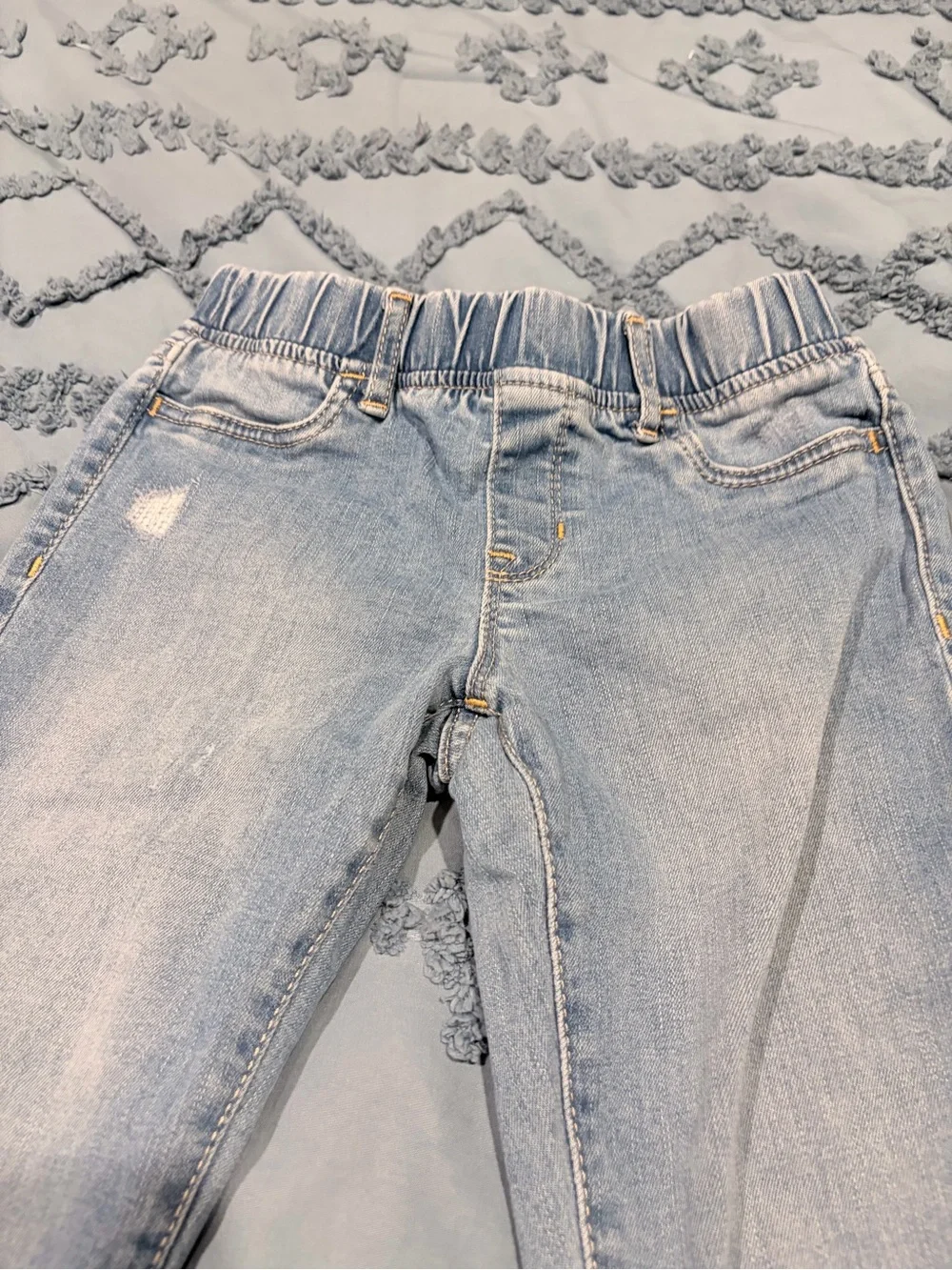 GAP Light Blue Distressed Stretch Jeggings Kids Jeans